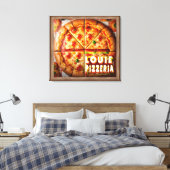 Pizza Pizzeria Design Canvas Afdruk (Insitu (Slaapkamer))
