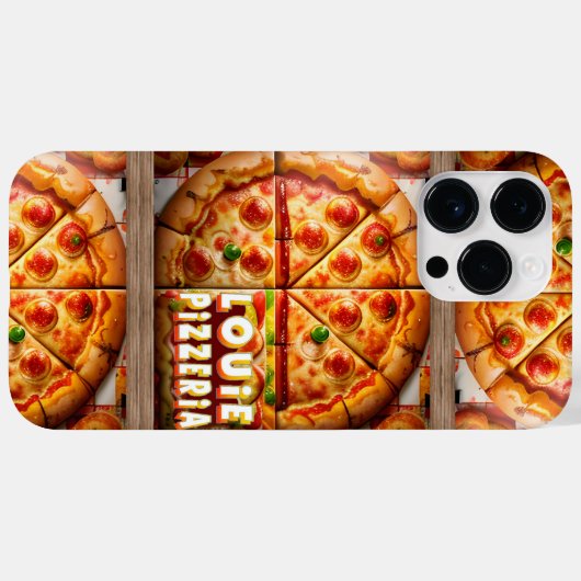 Pizza Pizzeria Design Case-Mate iPhone Case (Achterkant (horizontaal))