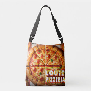 Pizza Pizzeria Design Crossbody Tas