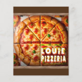 Pizza Pizzeria Design Flyer (Achterkant)
