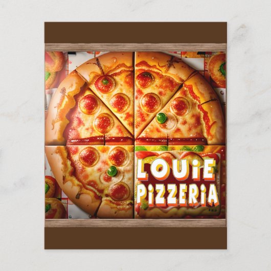 Pizza Pizzeria Design Flyer (Voorkant)