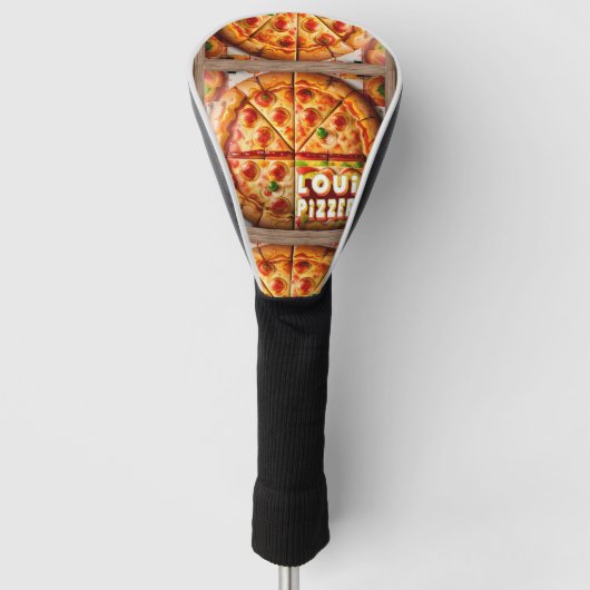 Pizza Pizzeria Design Golfheadcover (Voorkant)