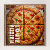 Pizza Pizzeria Design Legpuzzel (Horizontaal)