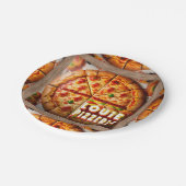 Pizza Pizzeria Design Papieren Bordje (Gekanteld)