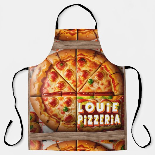 Pizza Pizzeria Design Schort (Voorkant)