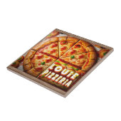 Pizza Pizzeria Design Tegeltje (Zijkant)