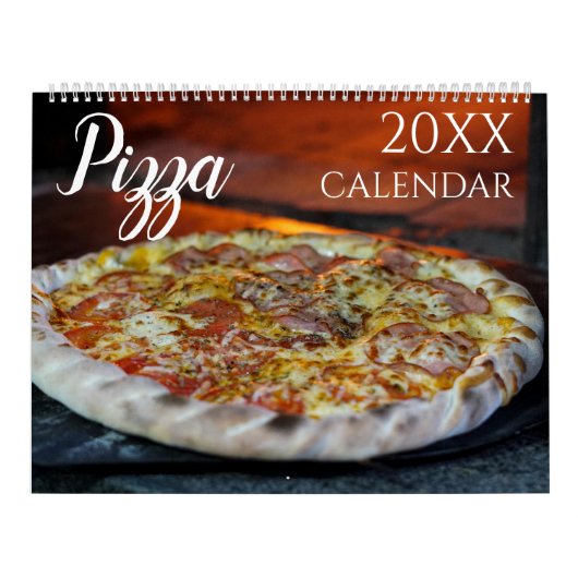 Pizza Pizzeria Eten 2027 Muur Kalender (Hoes)