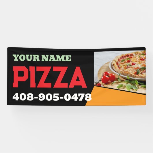 Pizza Place Aangepaste Banner (Horizontaal)