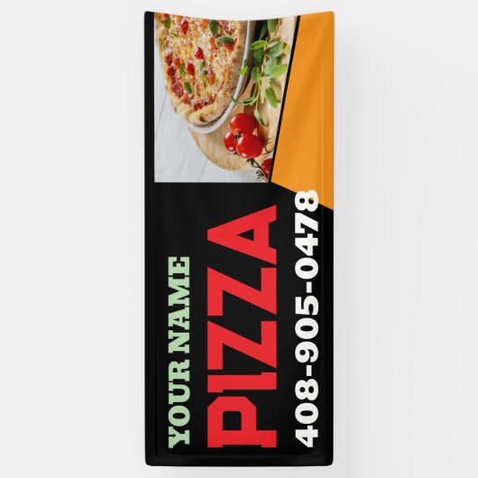 Pizza Place Aangepaste Banner (Verticaal)