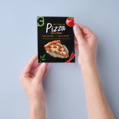 Pizza Place Aangepaste Bewerkbare Flyer (Hand)