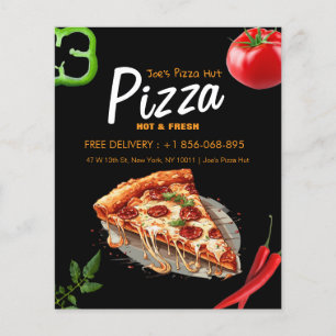 Pizza Place Aangepaste Bewerkbare Flyer