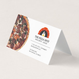 Pizza Place Winkel Bedrijfskaart Visitekaartje