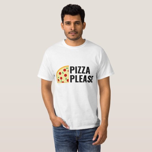 Pizza Please T-Shirt (Voorkant volledig)