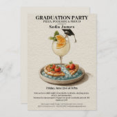 Pizza Pool Cocktail Graduation Celebration  Kaart (Voorkant / Achterkant)