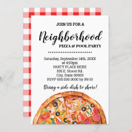Pizza & Pool Summer Party Bash Kaart