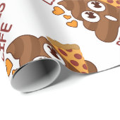 Pizza Poop Emoji Cadeaupapier (Rol Hoek)