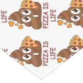 Pizza Poop Emoji Korte Tafelloper (Hoek)