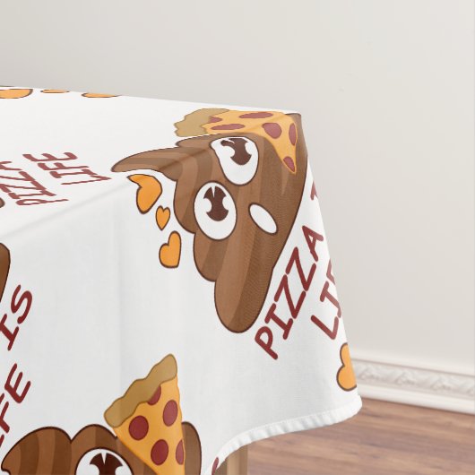 Pizza Poop Emoji Tafelkleed (Voorbeeld)