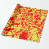 Pizza Pop Cadeaupapier (Uitgerold)