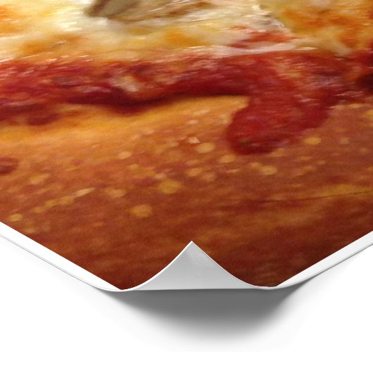 Pizza-Poster Poster (Hoek)