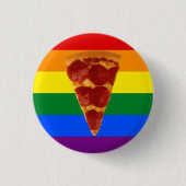 Pizza Pride Ronde Button 3,2 Cm (Voorkant)
