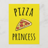 Pizza Princess Funny Quote Briefkaart (Voorkant)