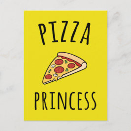 Pizza Princess Funny Quote Briefkaart
