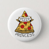 Pizza Princess Ronde Button 5,7 Cm (Voorkant)