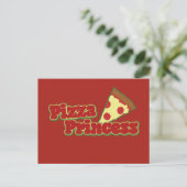 Pizza Prinses Briefkaart (Staand voorkant)
