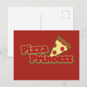 Pizza Prinses Briefkaart (Voorkant / Achterkant)