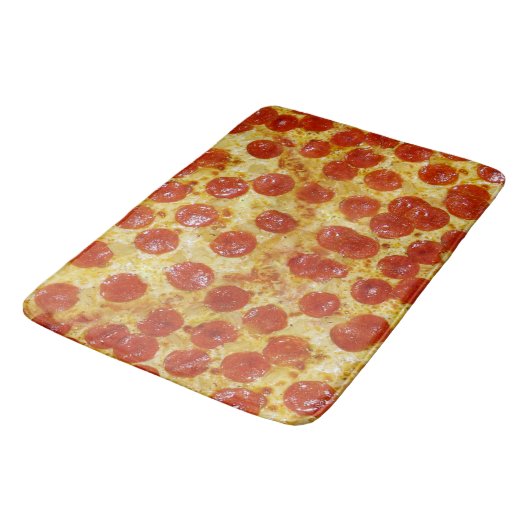 Pizza Print op Bath Mat (Gekanteld)