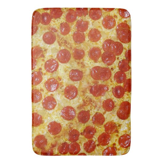 Pizza Print op Bath Mat (Voorkant Verticaal)