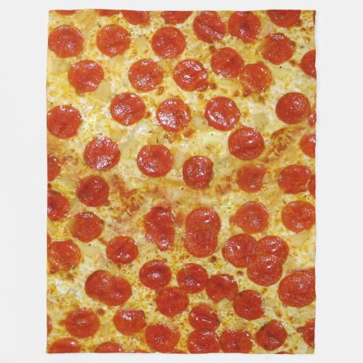 Pizza print op Fleece Blanket (Voorkant)