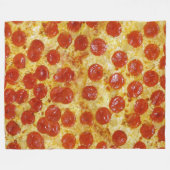 Pizza print op Fleece Blanket (Voorkant (Horizontaal))