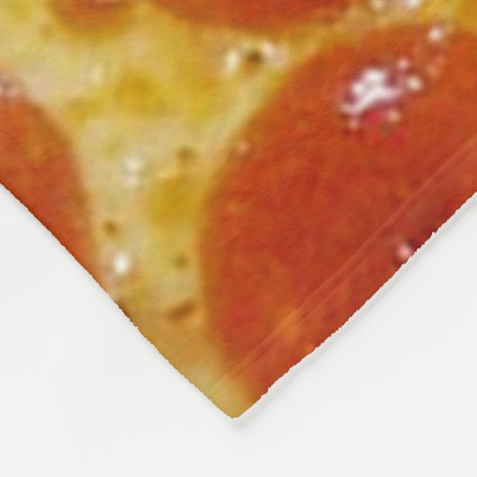 Pizza print op Fleece Blanket Deken (Hoek)