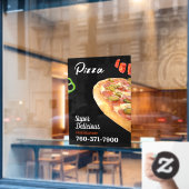 Pizza Promo Aangepast venster Cling Raamsticker (Cafe Raam)