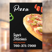 Pizza Promo Aangepast venster Cling Raamsticker (Vel 2)