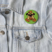 Pizza Pug-knoppen Ronde Button 5,7 Cm (In situ)