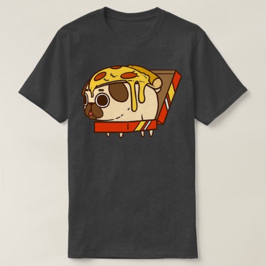 Pizza Pug T-shirt (Design voorkant)