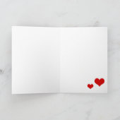 Pizza Pun Cute Valentijnskaart Kaart (Binnen)