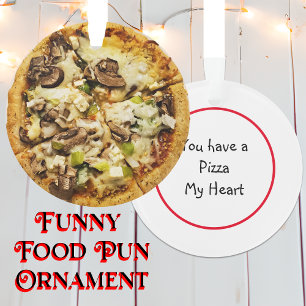 Pizza Pun Romantische Kerstmis Ornament