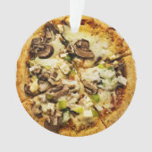 Pizza Pun Romantische Kerstmis Ornament (voorkant)