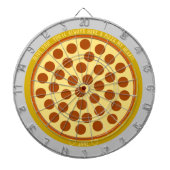 Pizza Puns Personalized Cheese Pizza w/Pepperoni Dartbord (Voorkant)