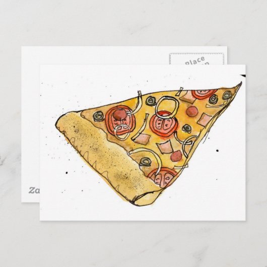 pizza punt briefkaart (Voorkant / Achterkant)