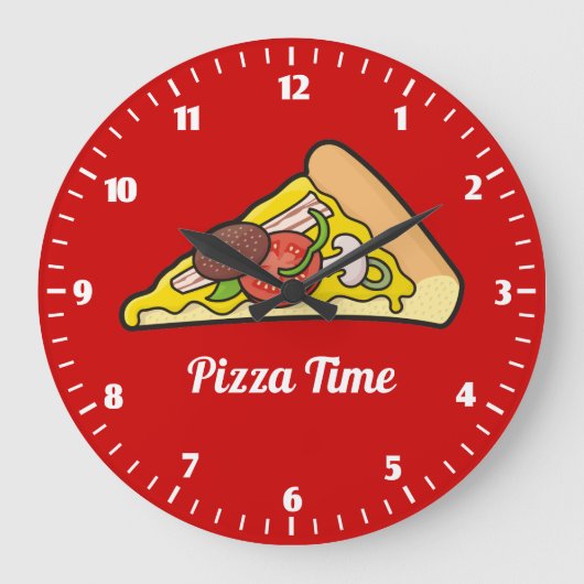 Pizza punt grote klok (Voorkant)