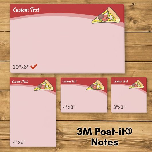 Pizza punt post-it® notes