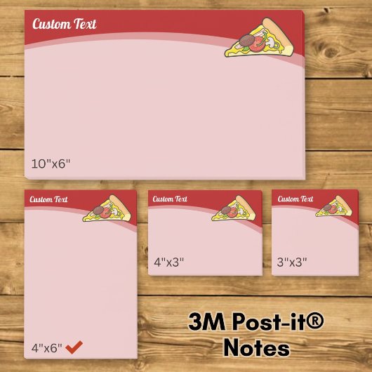 Pizza punt post-it® notes