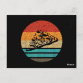 Pizza punt retro stijl vintage briefkaart (Achterkant)