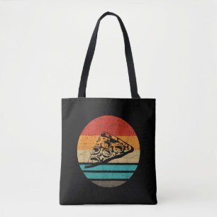 Pizza punt retro stijl vintage tote bag