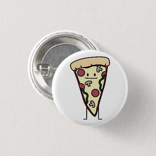 Pizza punt ronde button 3,2 cm (Voorkant /achterkant)